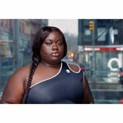 TELFAR Crop Performance Half Tank - Black