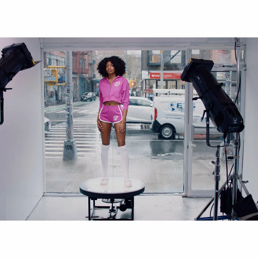 Deals π TELFAR Cropped Track Jacket - Azalea π 5 TELFAR Cropped Track Jacket - Azalea