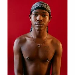 TELFAR Durags Bandana Print Durag - Black/White