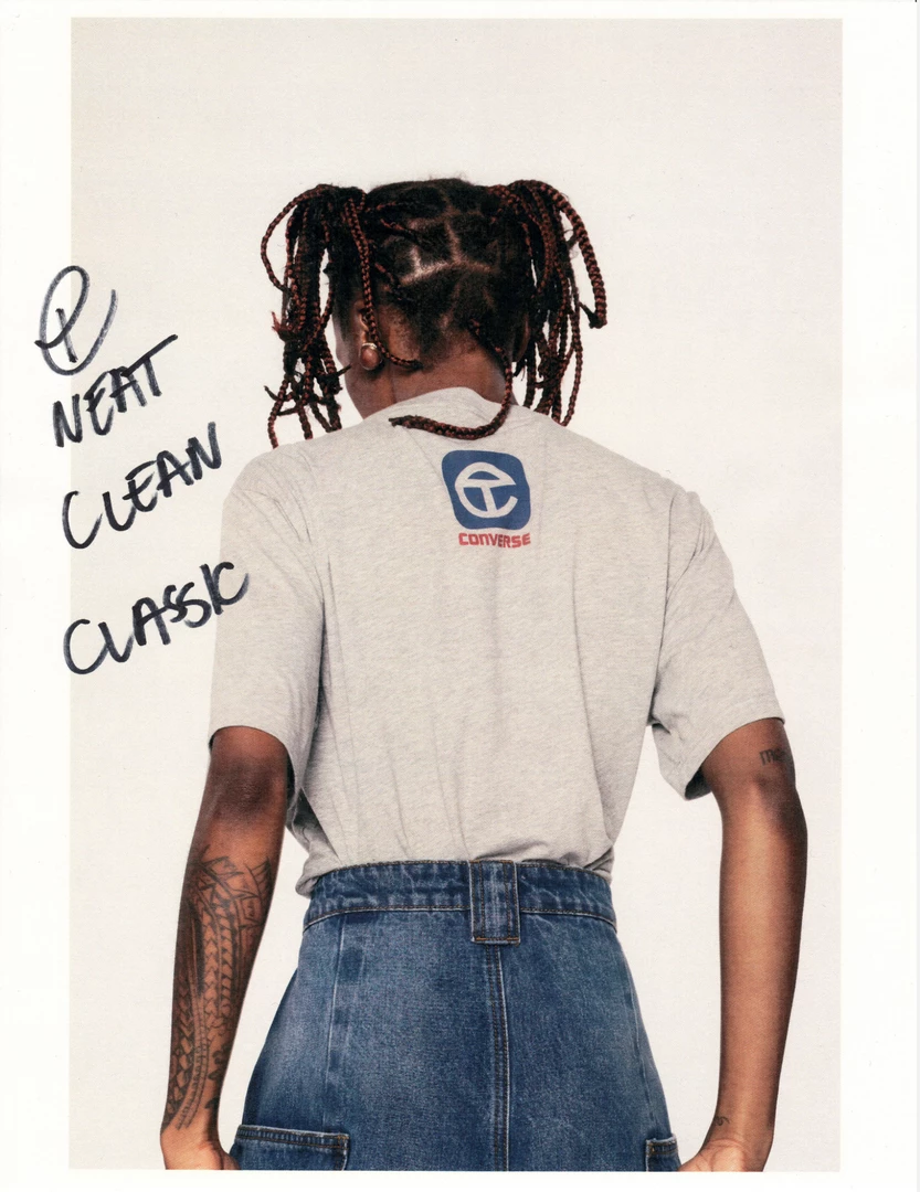 Promo ✨ Converse X Telfar T-Shirt - Heather Grey ✔️ 7 Converse X Telfar T-Shirt - Heather Grey