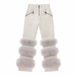 Moose Knuckles X Telfar Quilted Bomber Pants - Pearl/Fox