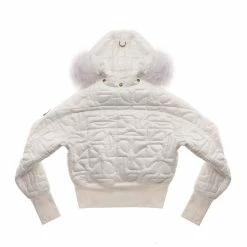 Moose Knuckles X Telfar Quilted Bomber - Pearl/Shearling