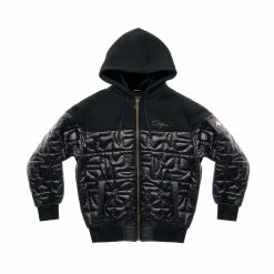Moose Knuckles X Telfar Quilted Hoodie - Black