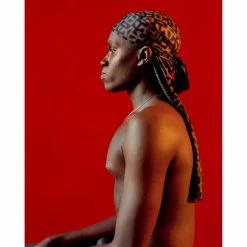 TELFAR Monogram Print Durag - Black/Grey