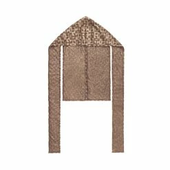 TELFAR Monogram Print Durag - Brown Durags