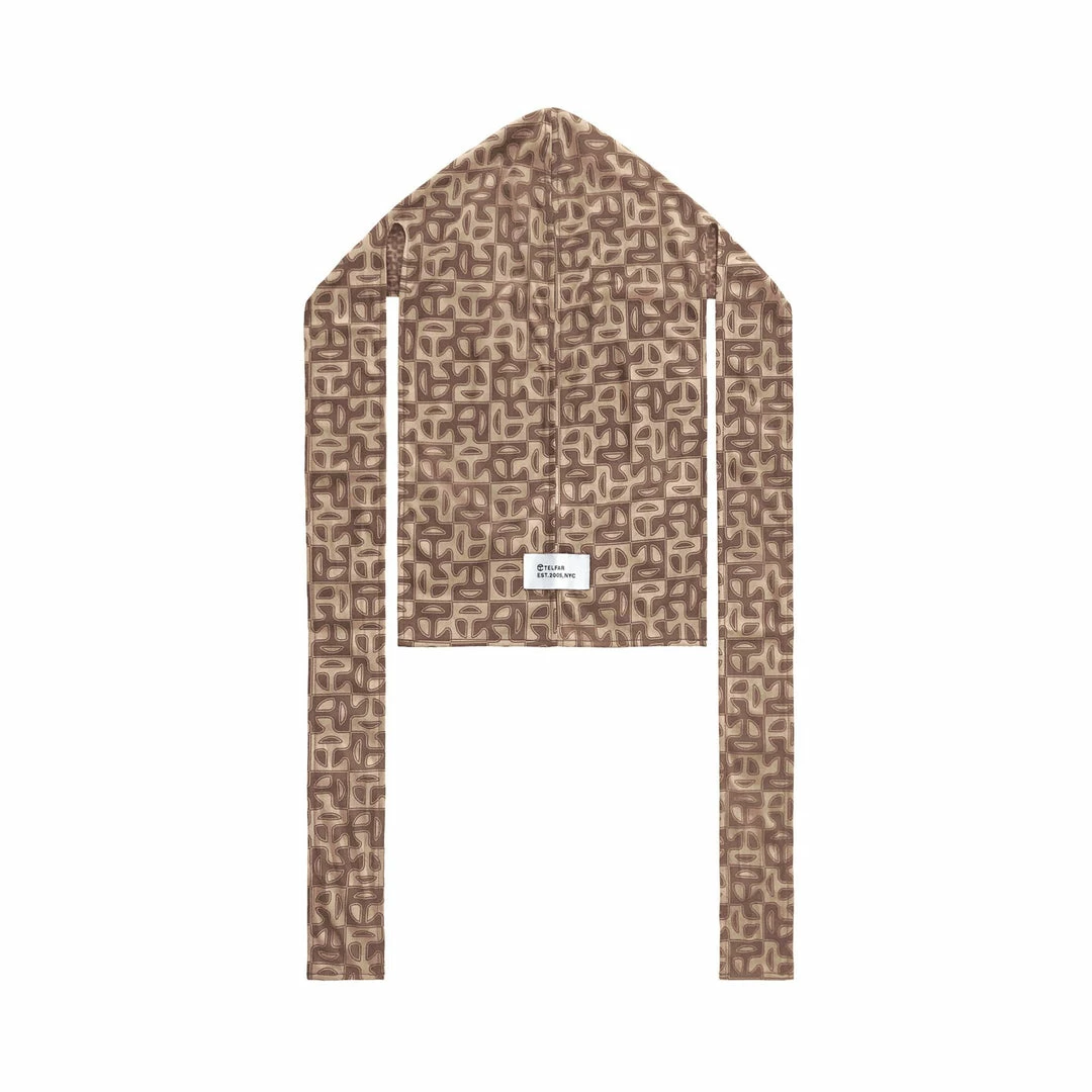 Top 10 π TELFAR Monogram Print Durag - Brown Durags β¨ 1 TELFAR Monogram Print Durag - Brown Durags