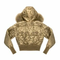Moose Knuckles X Telfar Quilted Bomber - Gold/Fox