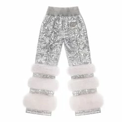Moose Knuckles X Telfar Quilted Bomber Pants - Silver/Fox