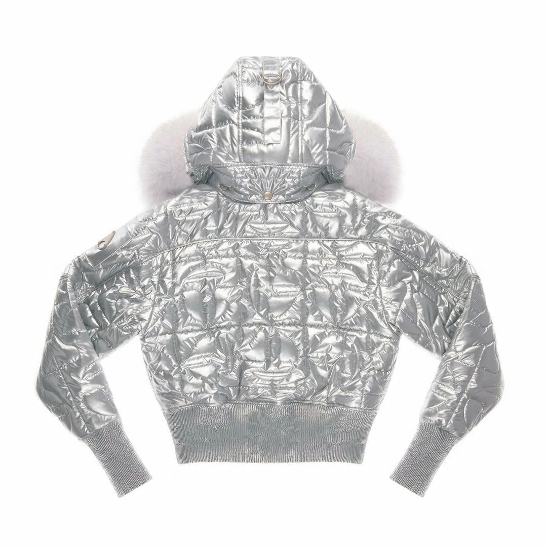 Wholesale ✨ Moose Knuckles X Telfar Quilted Bomber - Silver/Fox ✔️ 2 Moose Knuckles X Telfar Quilted Bomber - Silver/Fox