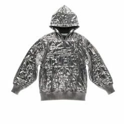 Moose Knuckles X Telfar Quilted Hoodie - Silver