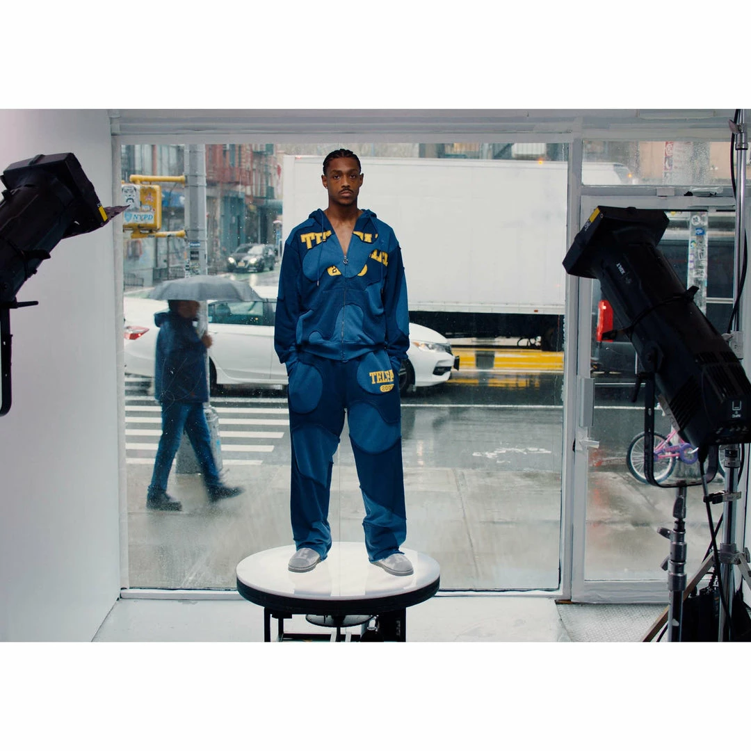 Flash Sale π TELFAR Camo Hoodie - Navy 𧨠4 TELFAR Camo Hoodie - Navy