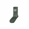 TELFAR Athletic Logo Socks - Dark Olive