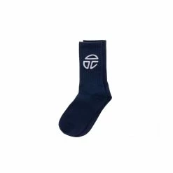 TELFAR Athletic Logo Socks - Navy