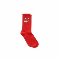 TELFAR Athletic Logo Socks - Red