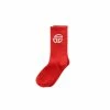 TELFAR Athletic Logo Socks - Red