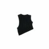 TELFAR Cable Knit Cropped Half Tank - Black Cable Knits