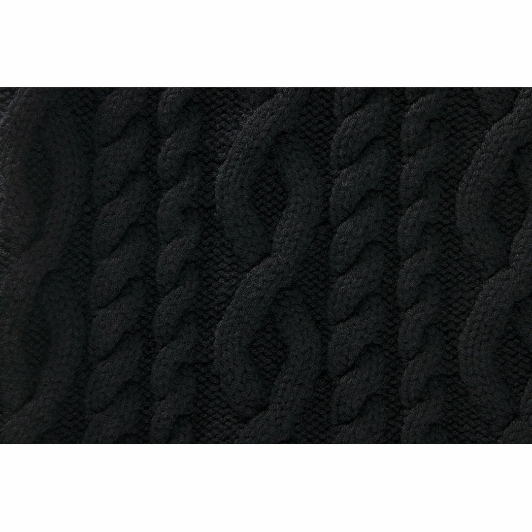 Budget ๐งจ TELFAR Cable Knit Half Tank Tunic - Black ๐ 2 TELFAR Cable Knit Half Tank Tunic - Black