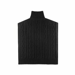 TELFAR Cable Knit Sideless Sweater - Black Cable Knits