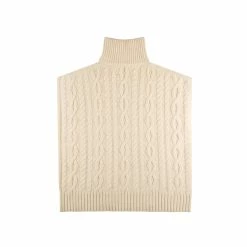 TELFAR Cable Knit Sideless Sweater - Off-White Cable Knits