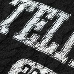 TELFAR Cable Knit Sideless Sweater - Black Cable Knits