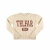TELFAR Cable Knit Thumbhole Sweater - Off-White
