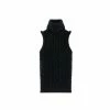 TELFAR Cable Knits Cable Knit Turtleneck Halter Tank - Black