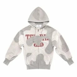 TELFAR Camo Hoodie - Heather Grey