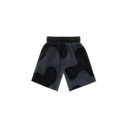 TELFAR Camo Sweatshort - Black/Off-Black