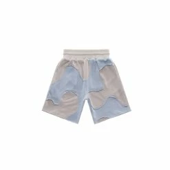 TELFAR Camo Sweatshort - Blue/Bone
