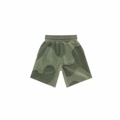 TELFAR Camo Sweatshort - Olive Drab