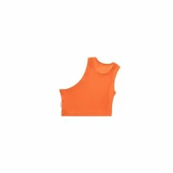 TELFAR Cropped Half Tank - Orange