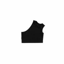 TELFAR Cropped Half Tank - Black