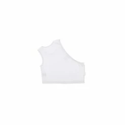TELFAR Cropped Half Tank - White