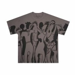 TELFAR T-Shirts Dance T-Shirt - Charcoal