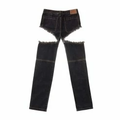 TELFAR Denim Thigh-Hole Jean - Black