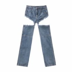 TELFAR Thigh-Hole Jean - Blue