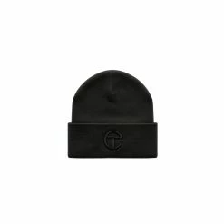 TELFAR Embroidered Beanie - Black/Black Beanies