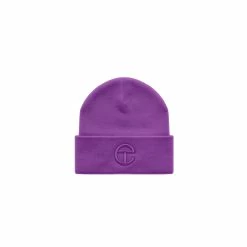 TELFAR Embroidered Beanie - Grape