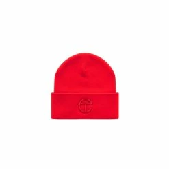 TELFAR Embroidered Beanie - Red Beanies
