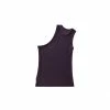 TELFAR Half Tank - Eggplant Rib Knits
