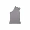 TELFAR Rib Knits Half Tank - Heather Grey
