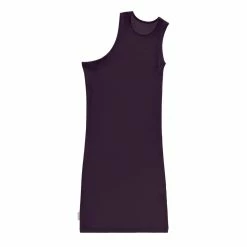 TELFAR Half Tank Tunic - Eggplant Rib Knits