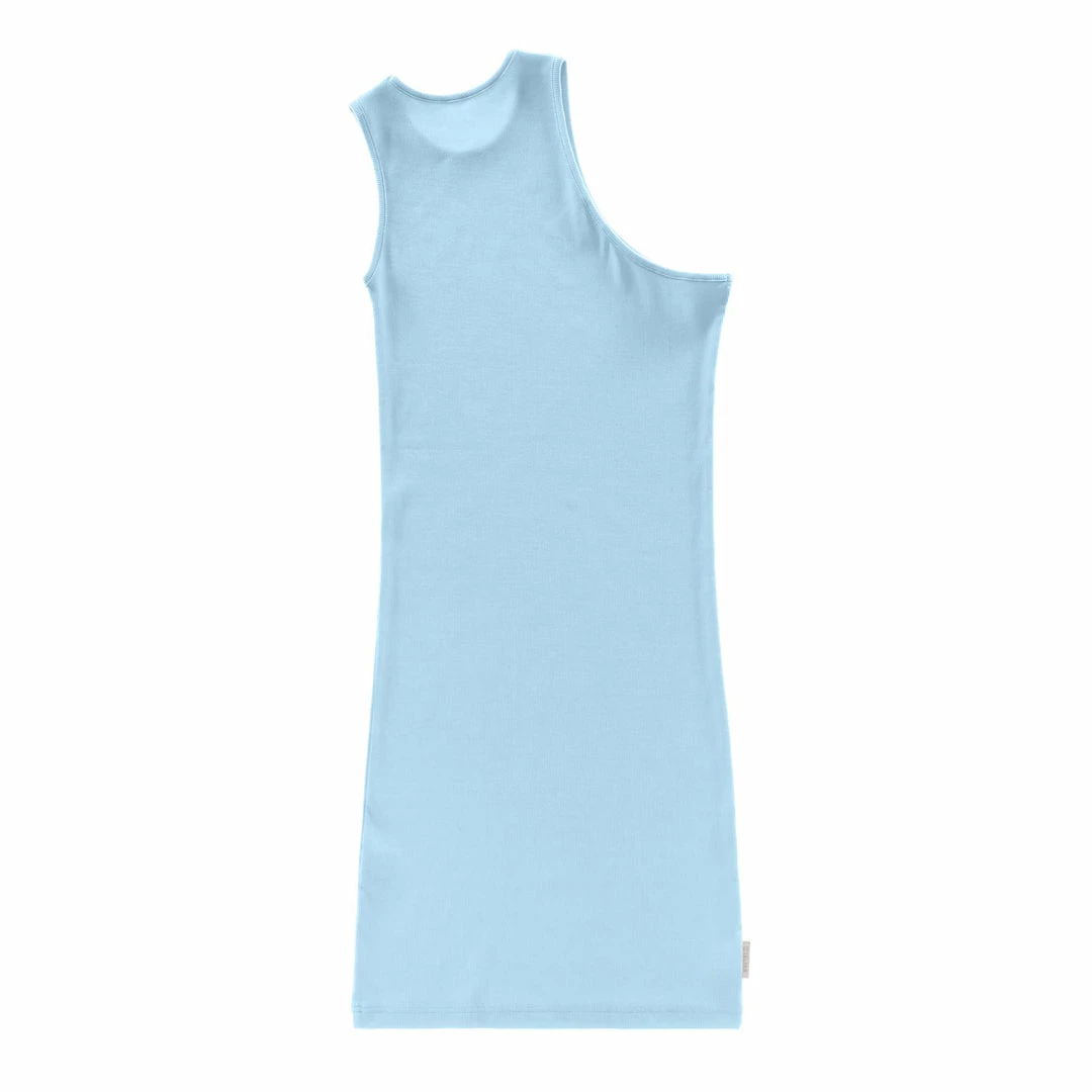 Top 10 ๐ TELFAR Half Tank Tunic - Pool Blue Rib Knits ๐ 2 TELFAR Half Tank Tunic - Pool Blue Rib Knits