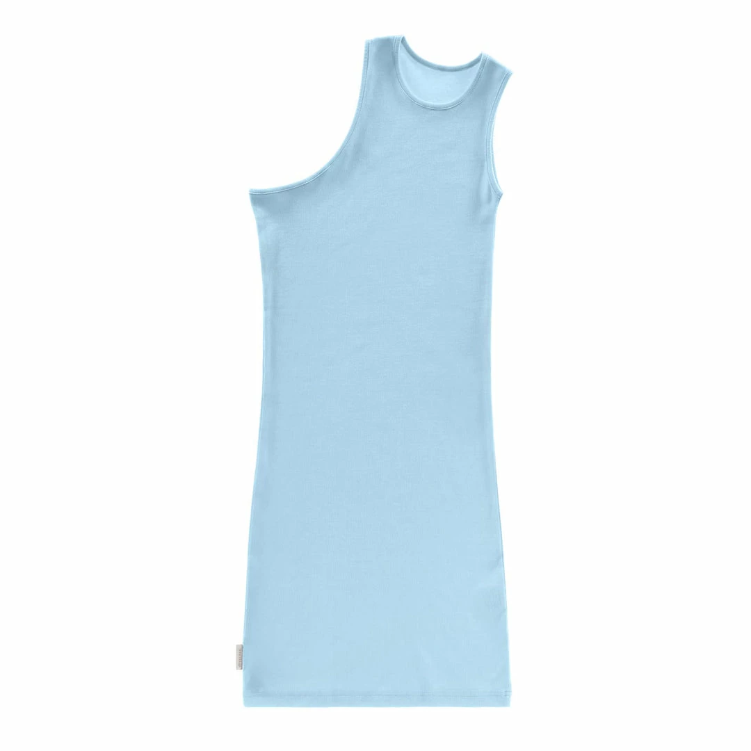 Top 10 ๐ TELFAR Half Tank Tunic - Pool Blue Rib Knits ๐ 1 TELFAR Half Tank Tunic - Pool Blue Rib Knits
