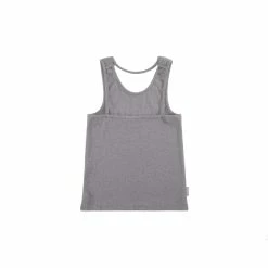 TELFAR Rib Knits Halter Tank Top - Heather Grey