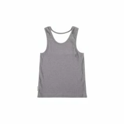 TELFAR Rib Knits Halter Tank Top - Heather Grey