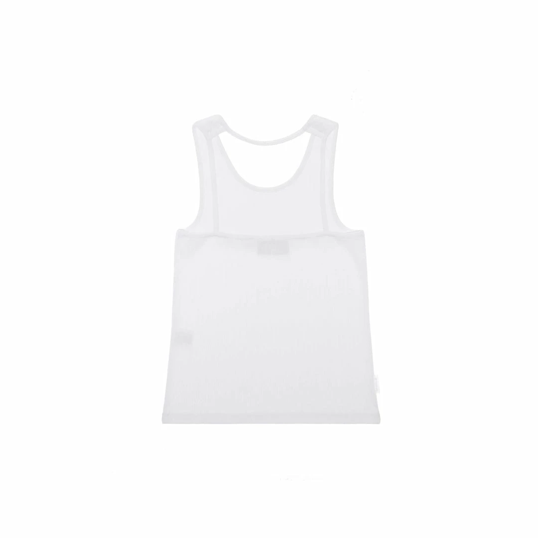 Deals β TELFAR Rib Knits Halter Tank Top - White π 2 TELFAR Rib Knits Halter Tank Top - White