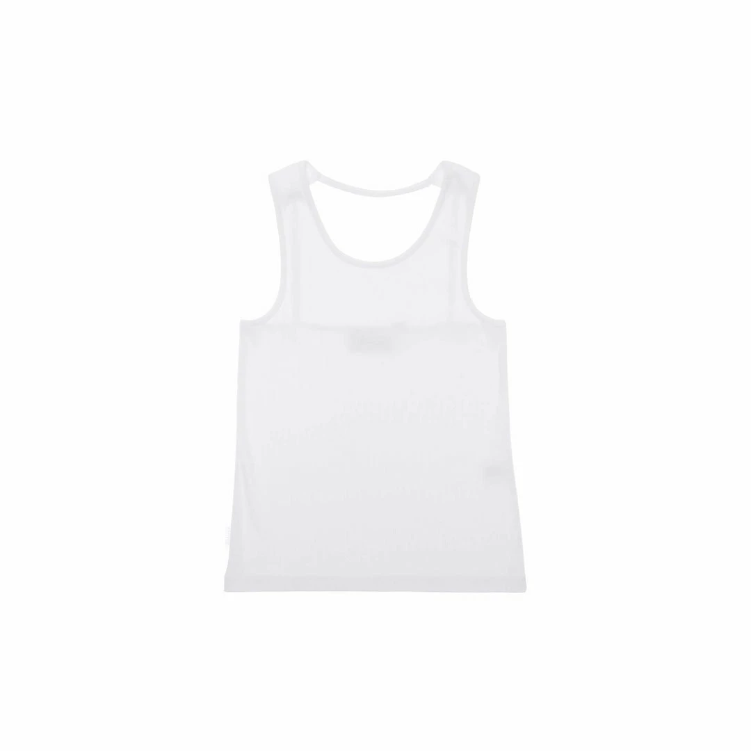 Deals β TELFAR Rib Knits Halter Tank Top - White π 1 TELFAR Rib Knits Halter Tank Top - White