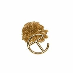 TELFAR Jewelry Logo Pendant - Gold