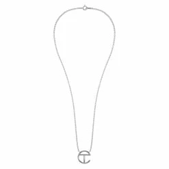 TELFAR Logo Pendant - Silver Jewelry